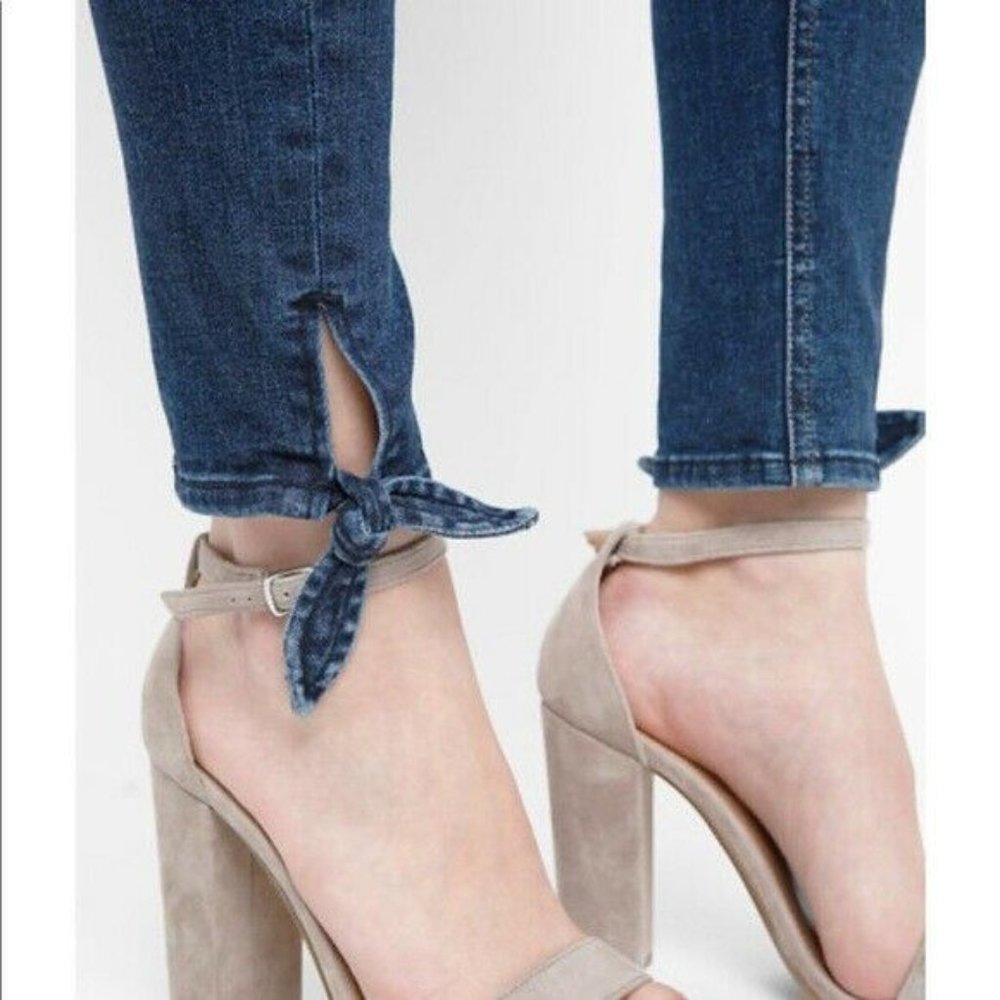 Rag ‎ Bone Stevie Jeans Ankle Tie Stretch Cotton Blend Pockets Flat Front Women
